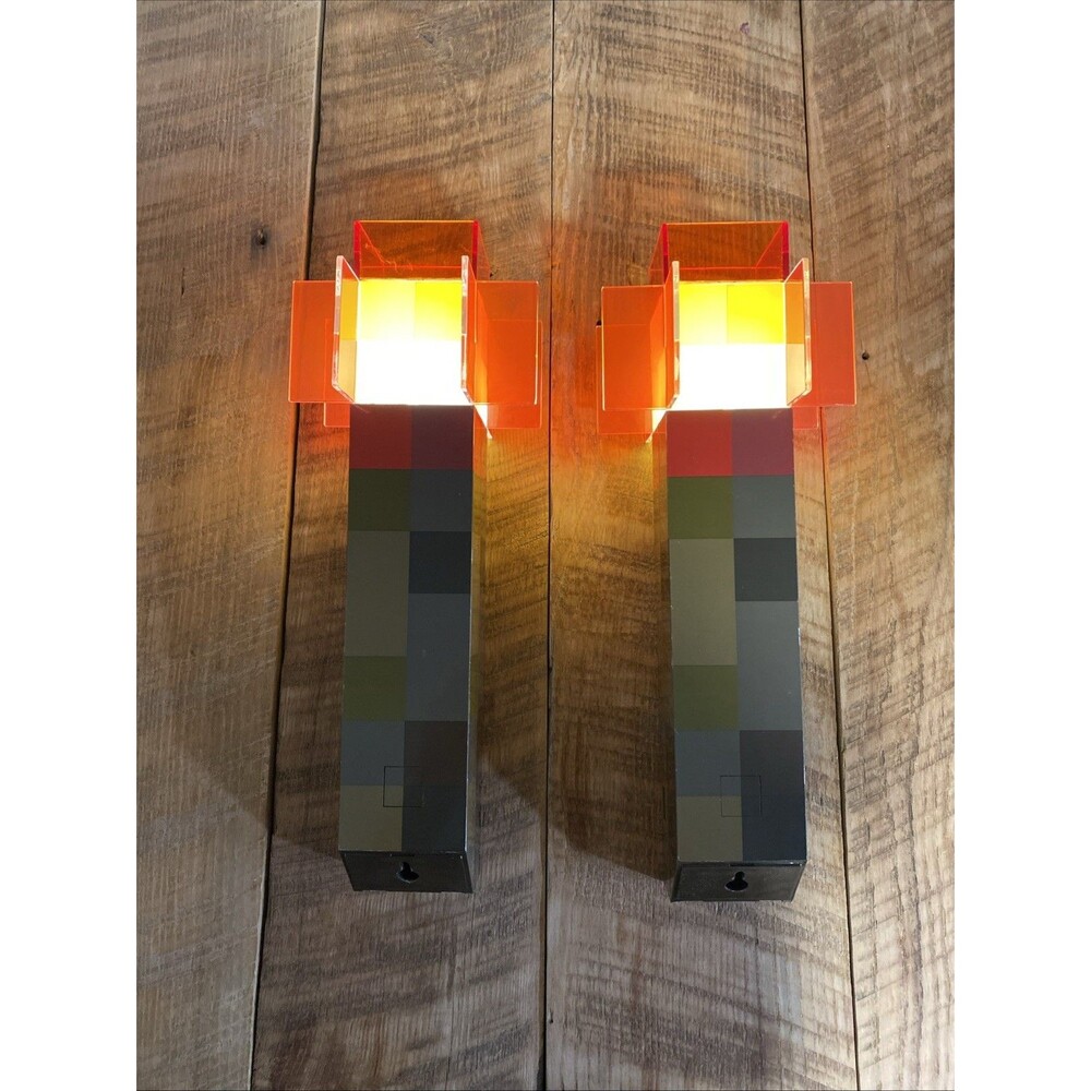Minecraft Redstone Torch 12.6-Inch LED Wall Light USB Rechargeable - Picture 2 of 8